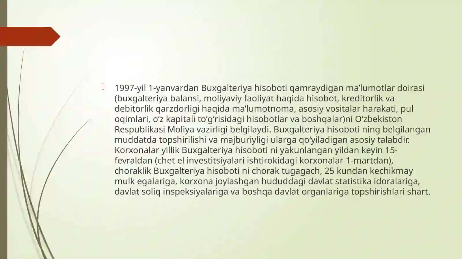 Buxgalteriya hisobining axborot tizimlari gaturli xil yondoshu va moddalar asosida yoritish 4