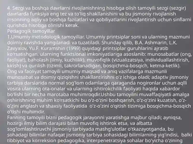 Adaptivjismoniytarbiya va sportda ishlashtamoyillari 4