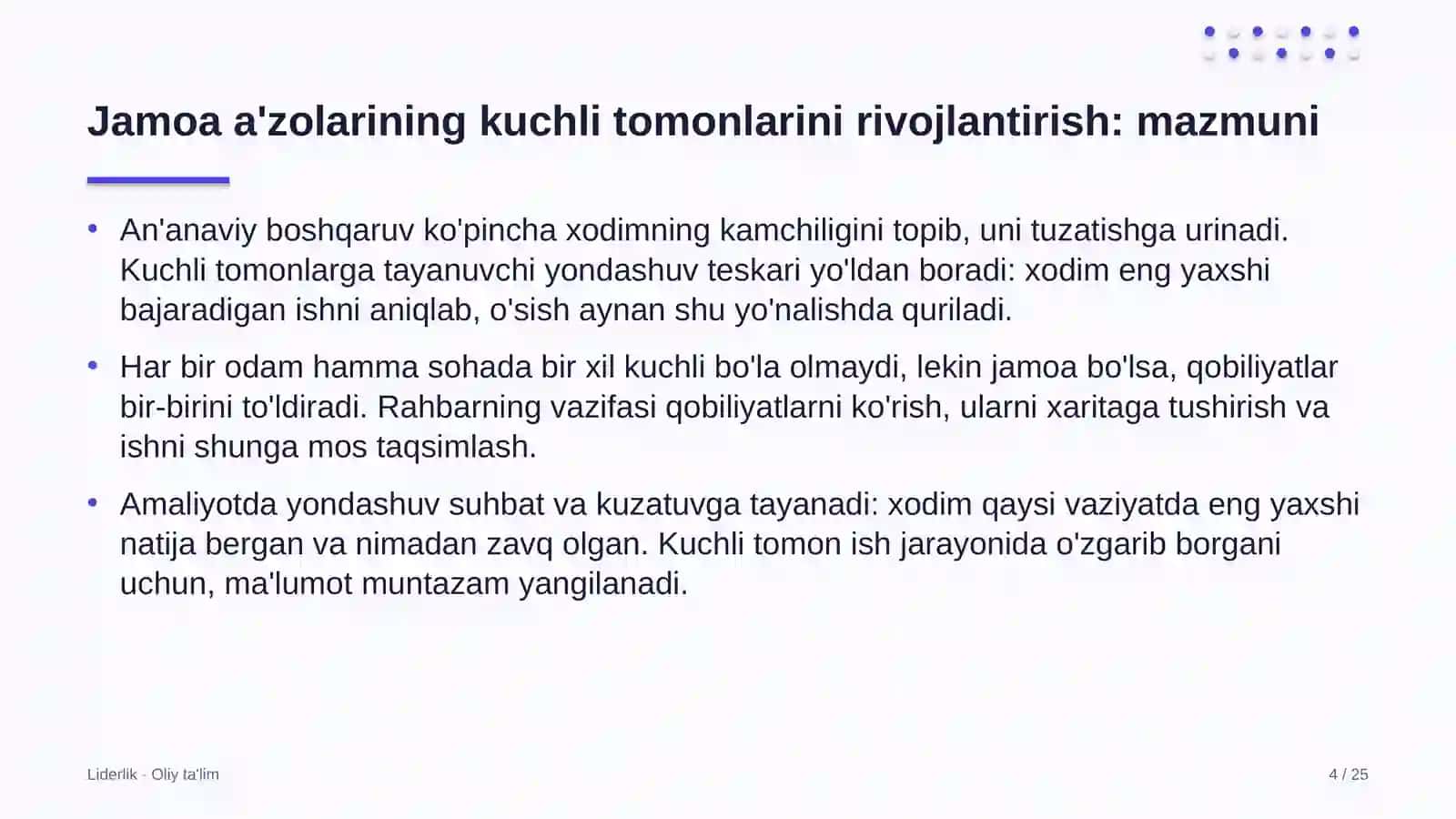 quyosh elektr stansiyalarida jamoa a'zolarining kuchli tomonlarini rivojlantirish 9602 4