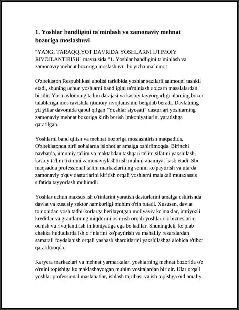 YANGI TARAQQIYOT DARVRIDA YOSHLARNI IJTIMOIY RIVOJLANTIRISH 4
