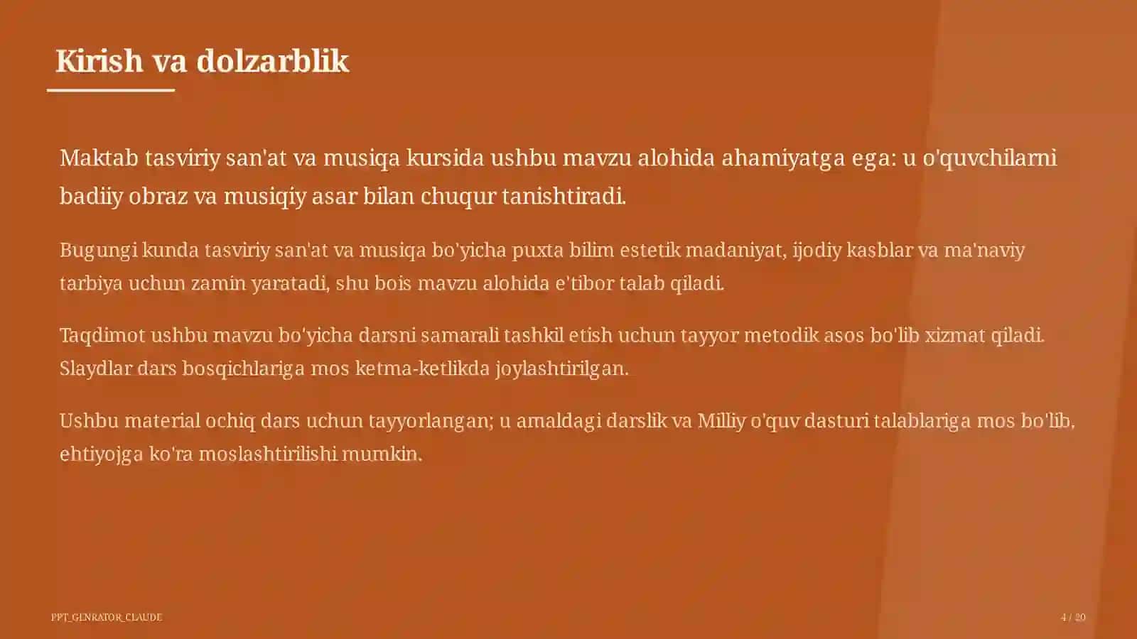 O'zbek bastakorlari: Mutal Burhonov va Manas Leviyev (4-sinf) 4