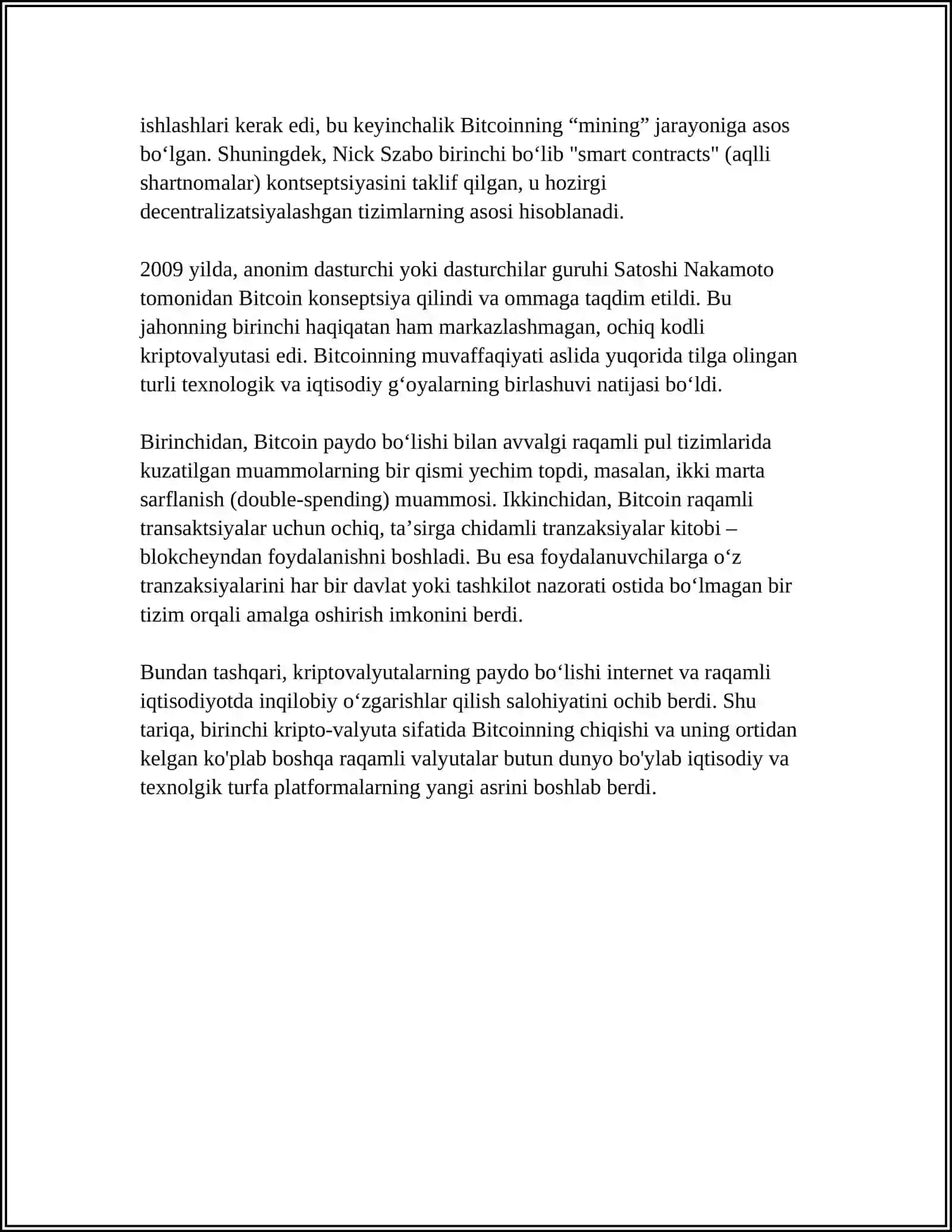 KRIPTAVALYUTALAR:TARIXI VA TASNIFI 4