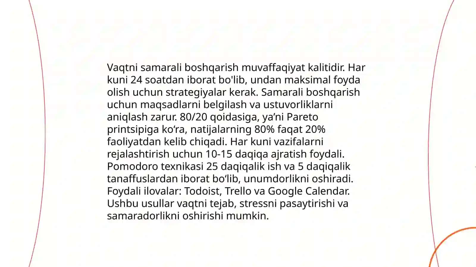 O'z o'zini boshqarish ko'nikmalarini rivojlantirish 4