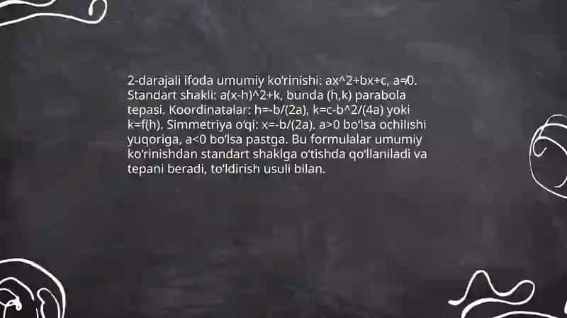 Daraja va uning hossalari 4