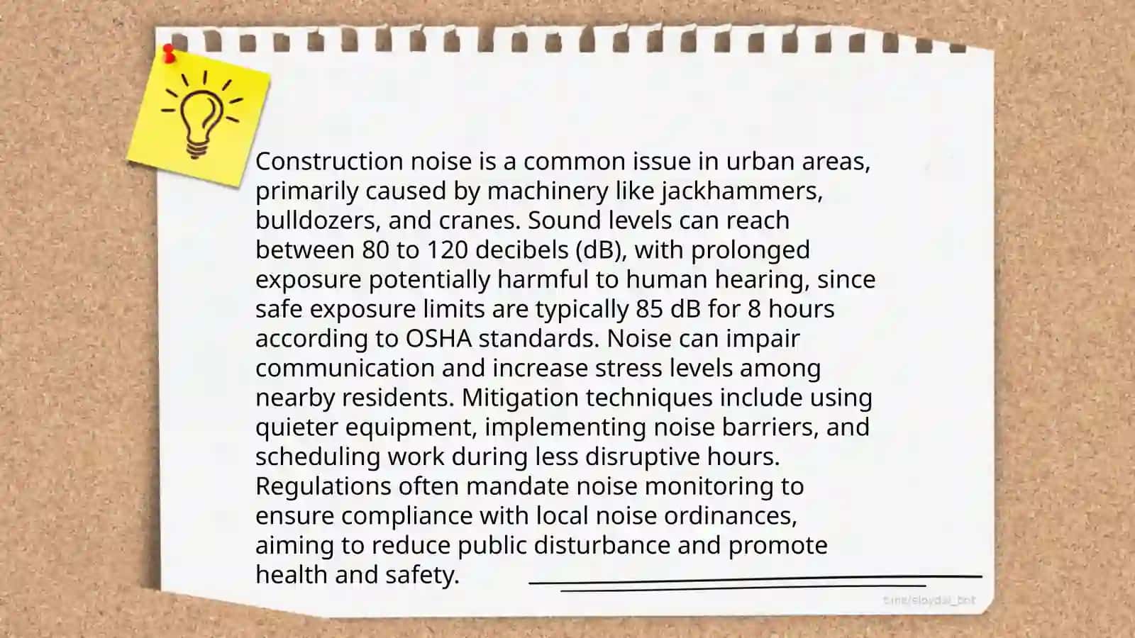 Plan: 1. Loud Neighbors 2. Construction Noise 3. Traffic Sounds 4