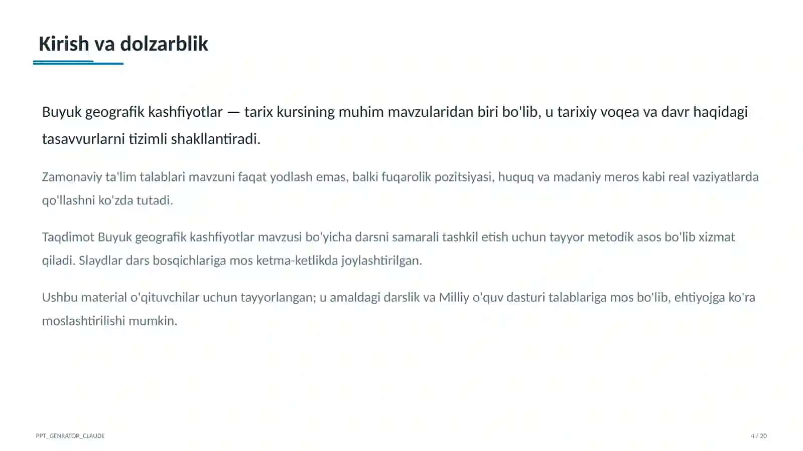 Buyuk geografik kashfiyotlar (8-sinf) 4