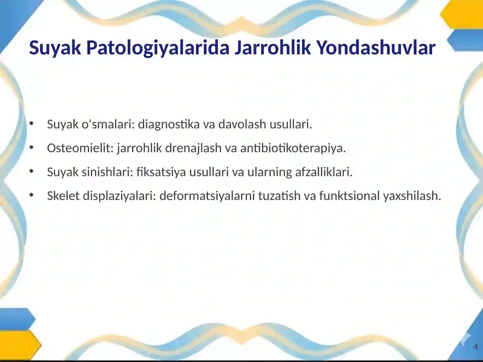 Bolalarda Amputatsiya va Suyak Patologiyalari: Jarrohlik Yondashuvlar 4