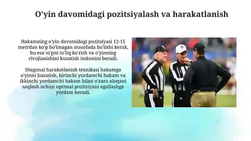 Fudbol óyinida hakamlik qilish 4