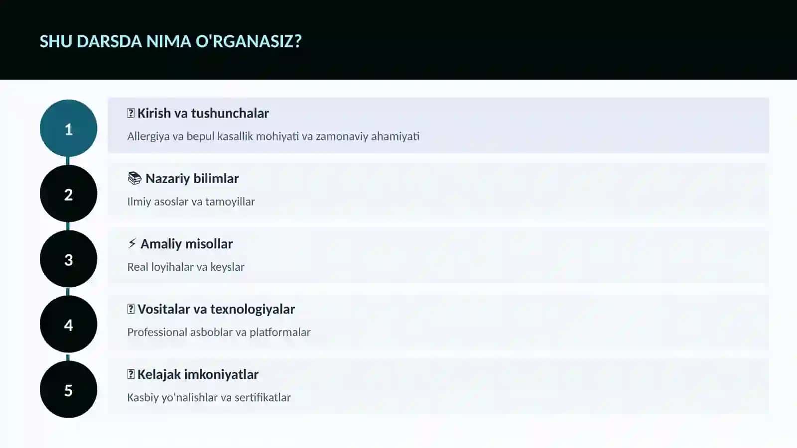 Allergiya va bepul kasallik 4
