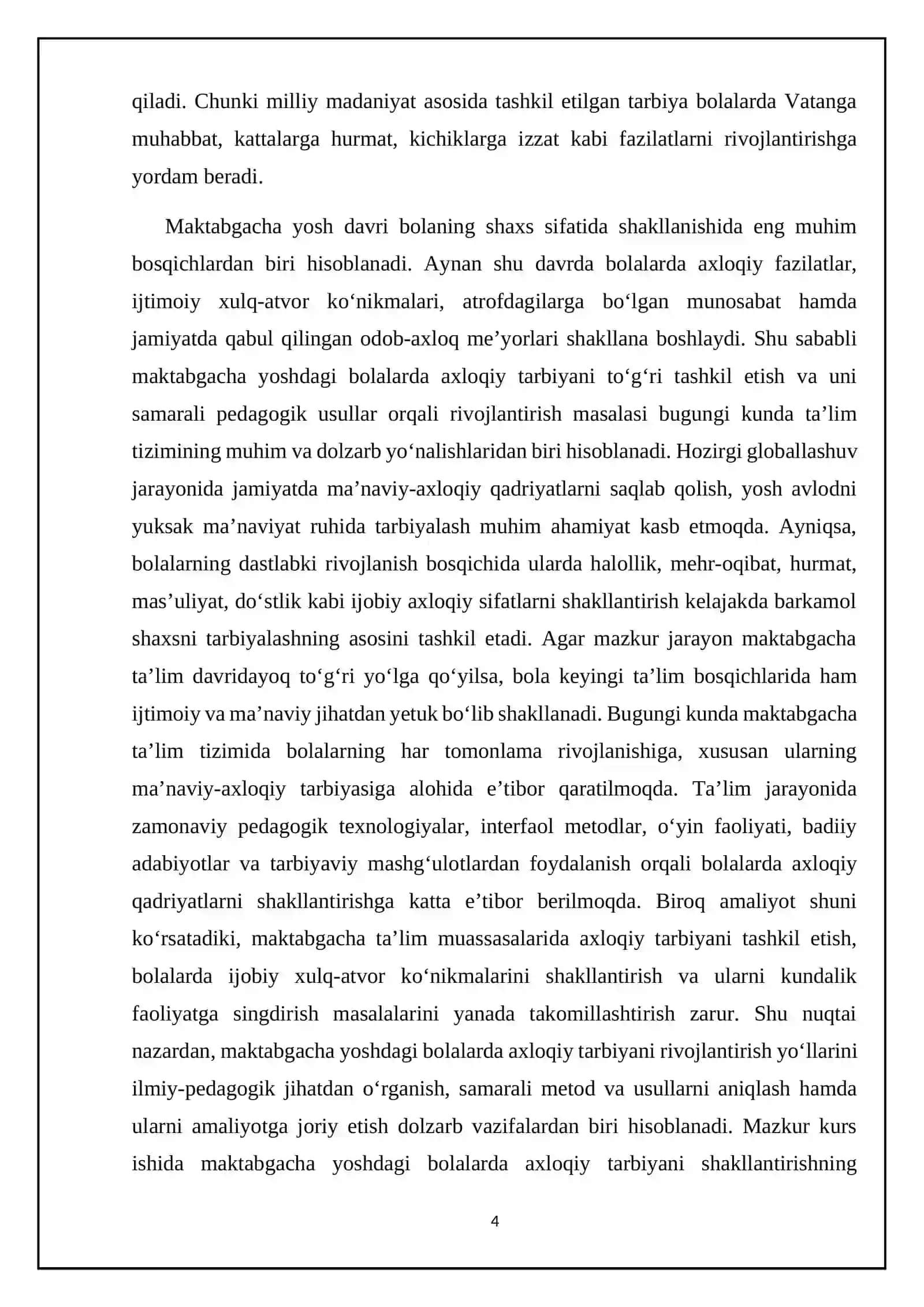 Maktabgacha yoshdagi bolalarda axloqiy tarbiyani rivojlantirish yoʻllari 4