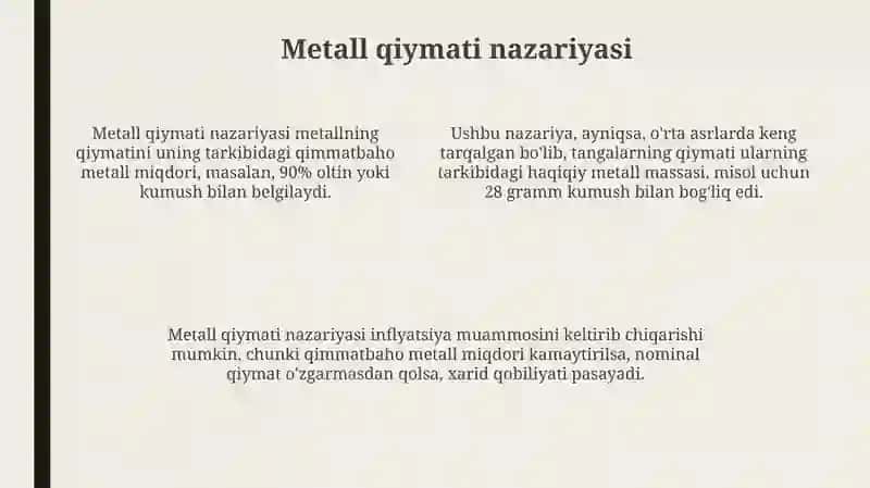 Pul nazariyalari 4