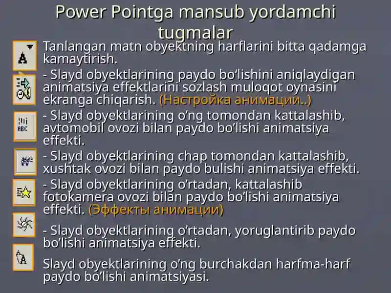 Microsoft Power Point dasturi 4