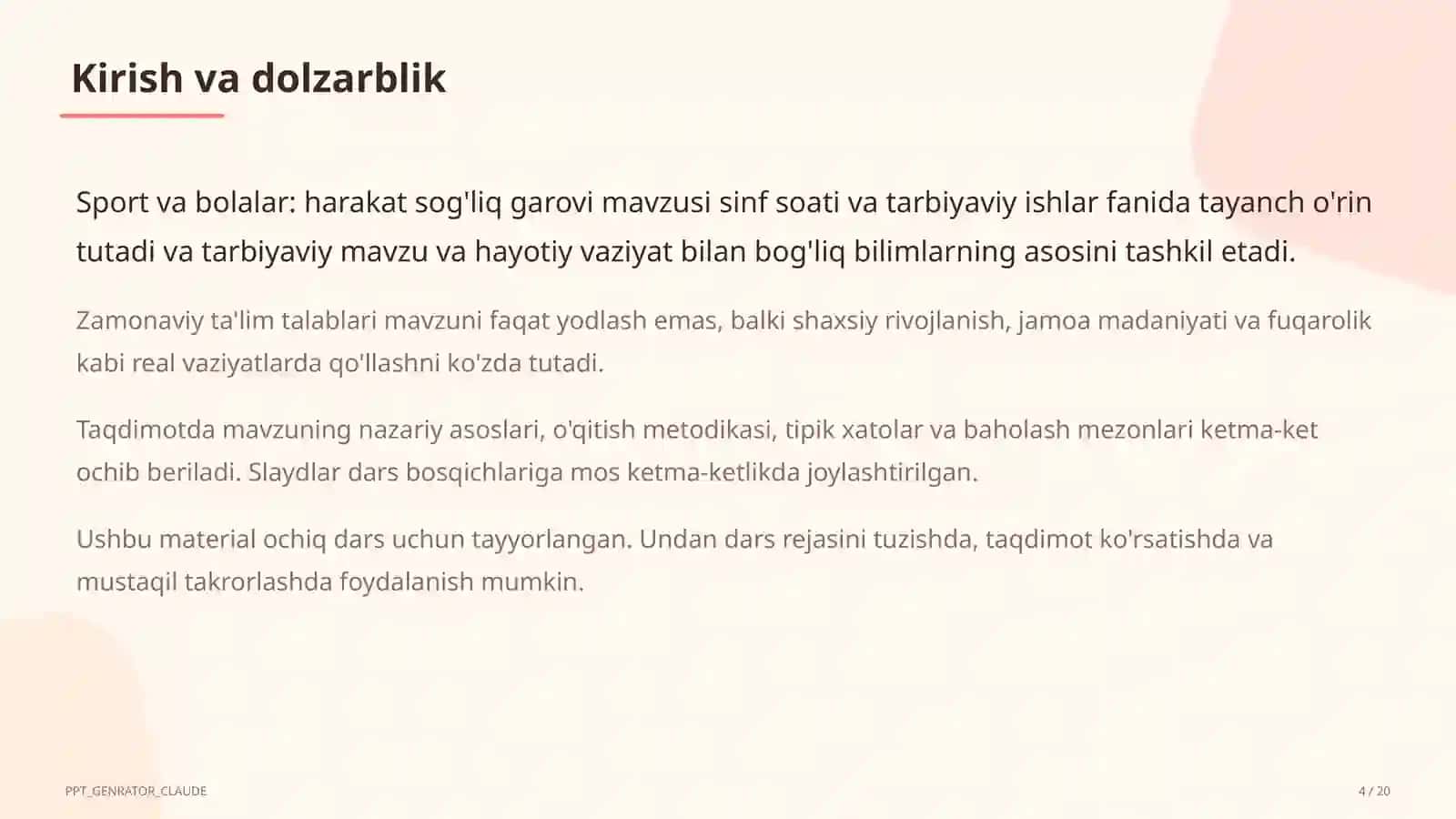 Harakat Sog'liq Garovi 4