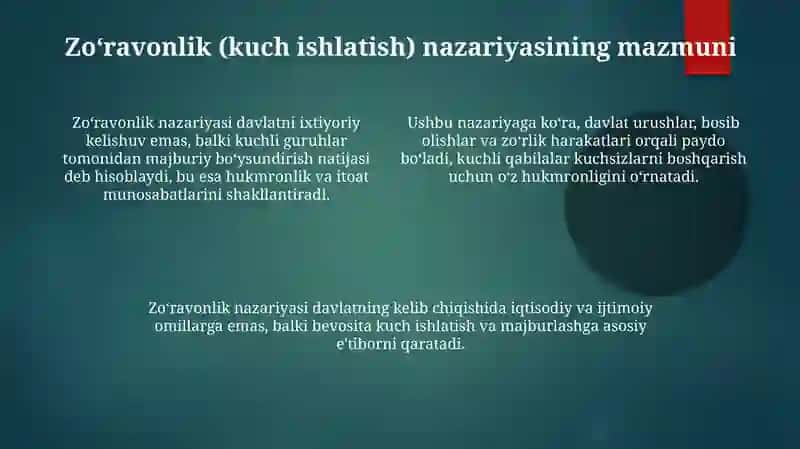 Davlat va huquq nazariyasida zo'ravonlik va psixologik nazariyalar 4