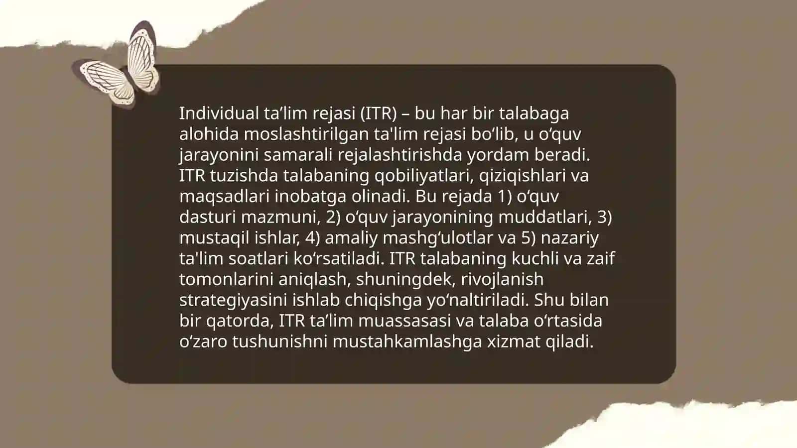 Imkoniyati cheklangan, uzoq muddat davolanishga muhtoj bolalar taʼlimi jarayonida dars va mashg‘ulotlarga qo‘yiluvchi talablar 4