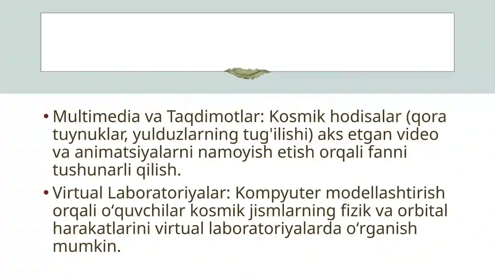 Amaliyastronomiya asoslari ‘‘bobi ni o‘qitish metodikasi’’ 4