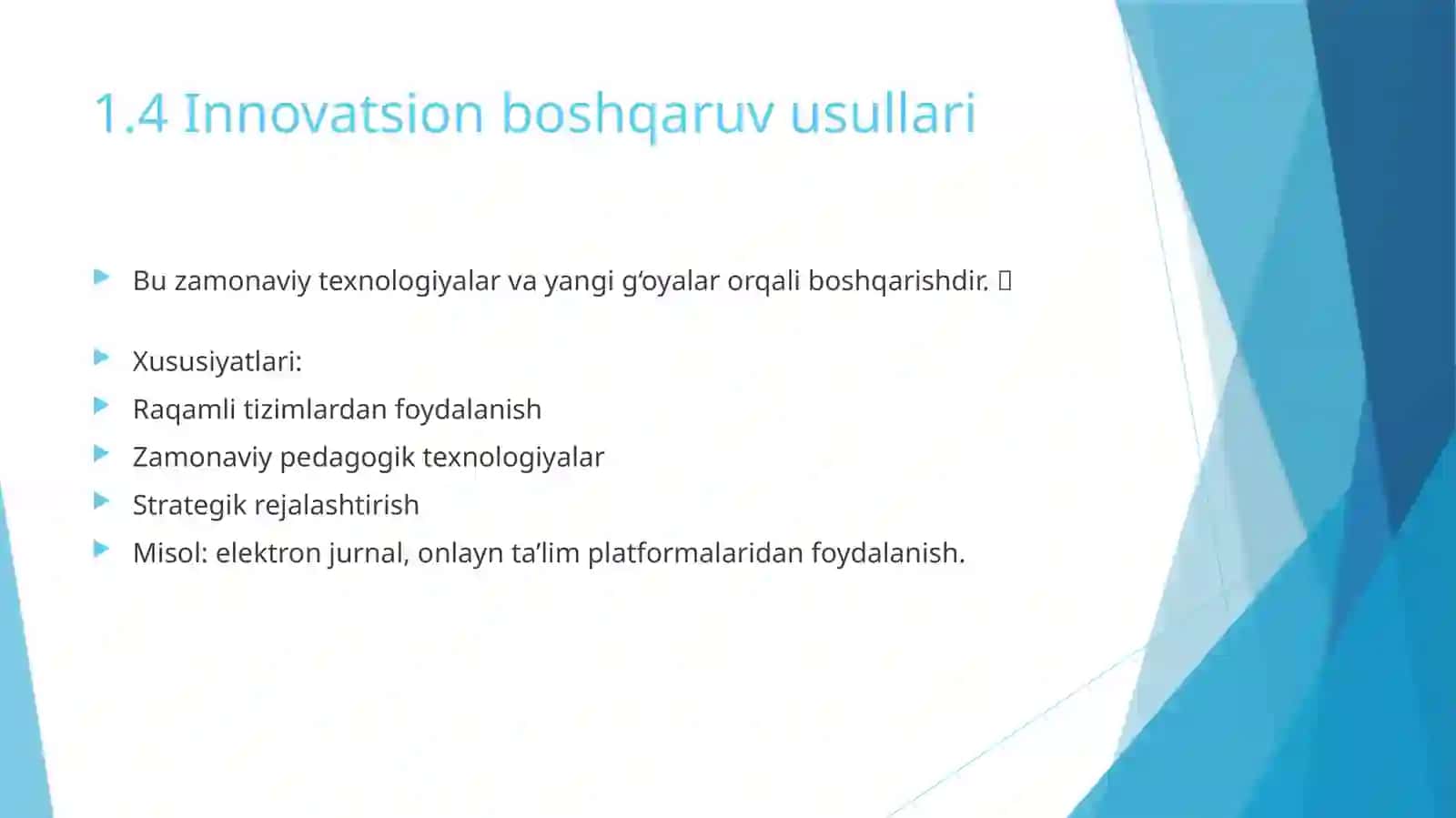 Ma’muriy (tashkiliy-buyruq) usullar 4