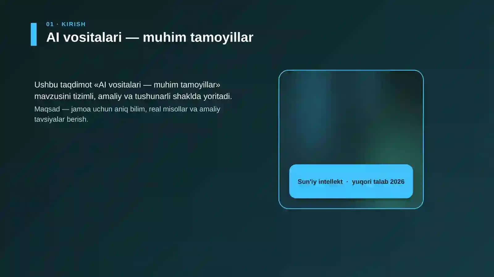 AI vositalari — muhim tamoyillar 4