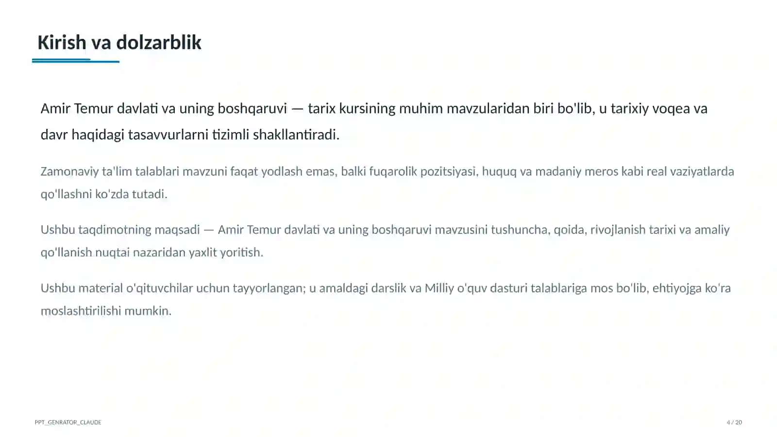 Amir Temur davlati va uning boshqaruvi (8-sinf) 4