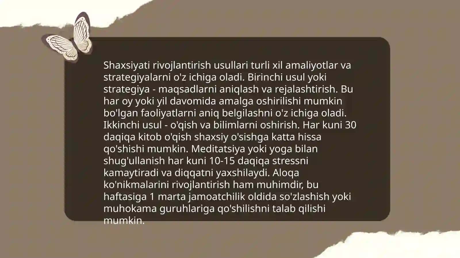 Rizayeva Farangizning kasbiy kompetentlik fanidan tayyorlagan taqdimoti 4