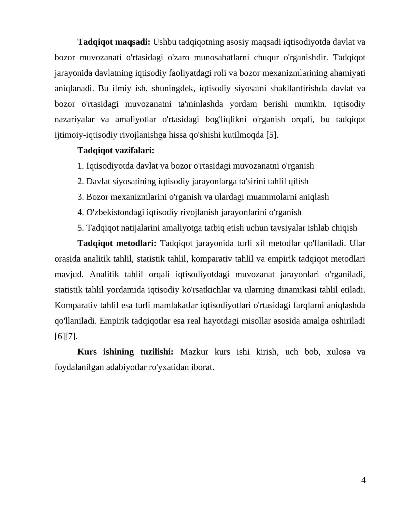 Iqtisodiyotda davlat va bozor muvozanati 4