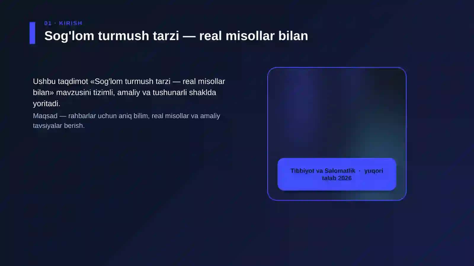 Sog'lom turmush tarzi — real misollar bilan 4
