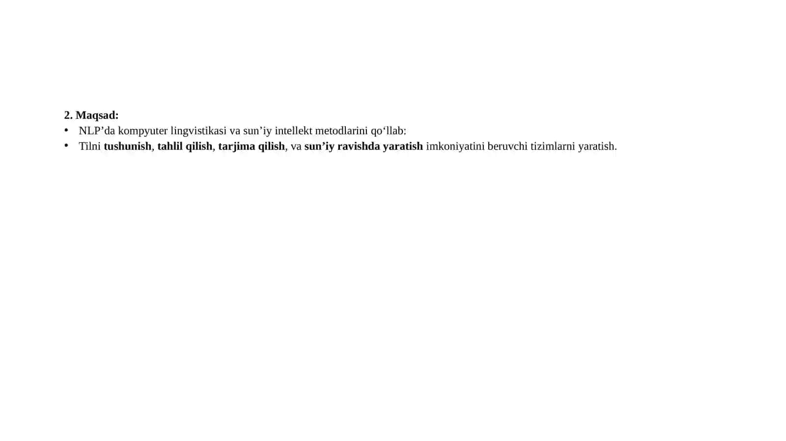 Kompyuter lingvistikasida sun'iy intellekt metodlari 4