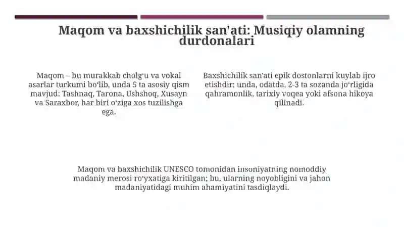 O'zbekiston musiqiy tarixi 4