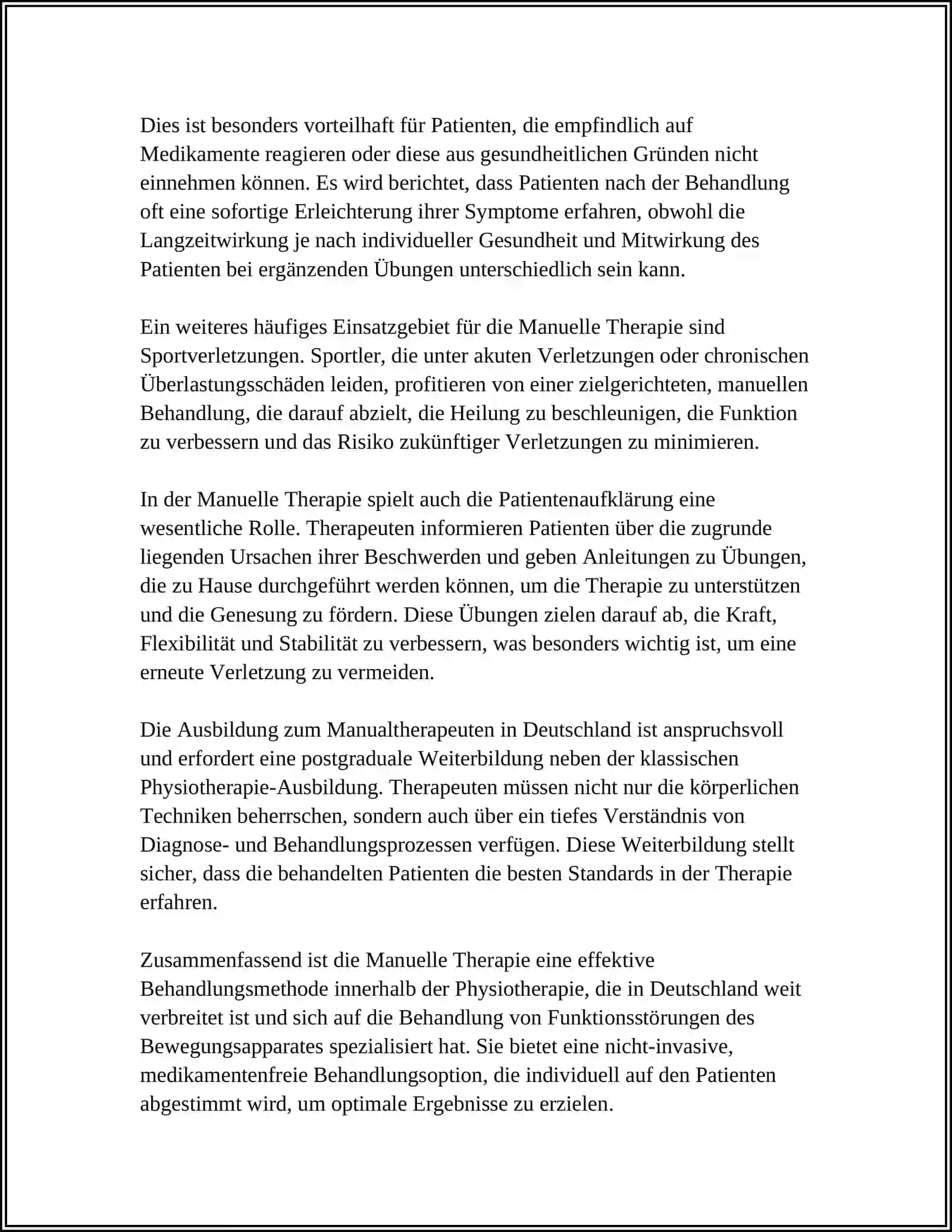 Manuelle Therapie 4