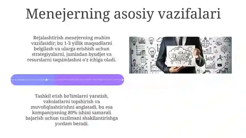 Bozor iqtisodiyotidagi menerjning roli va vazifalari 4