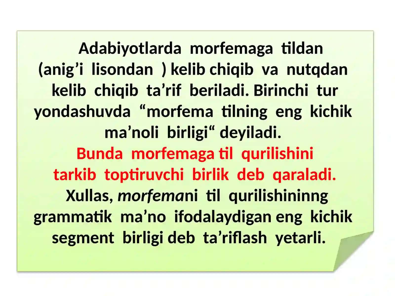 Morfemika.morfema va ularning turlari 4