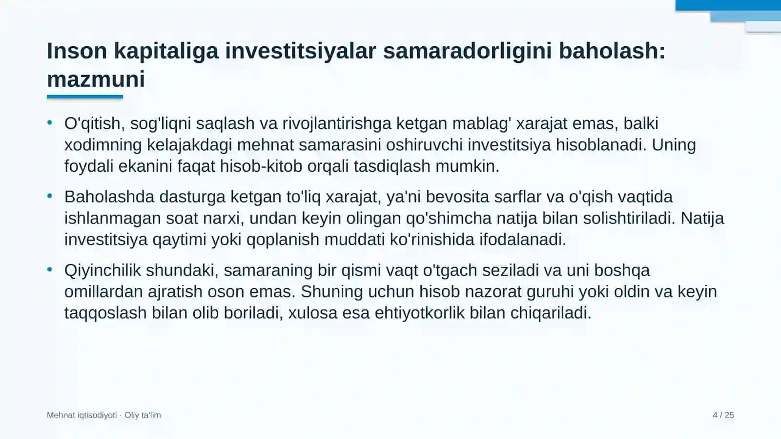 davlat byudjeti tizimida insonga qilingan investitsiyalar samaradorligini baholash 5281 4