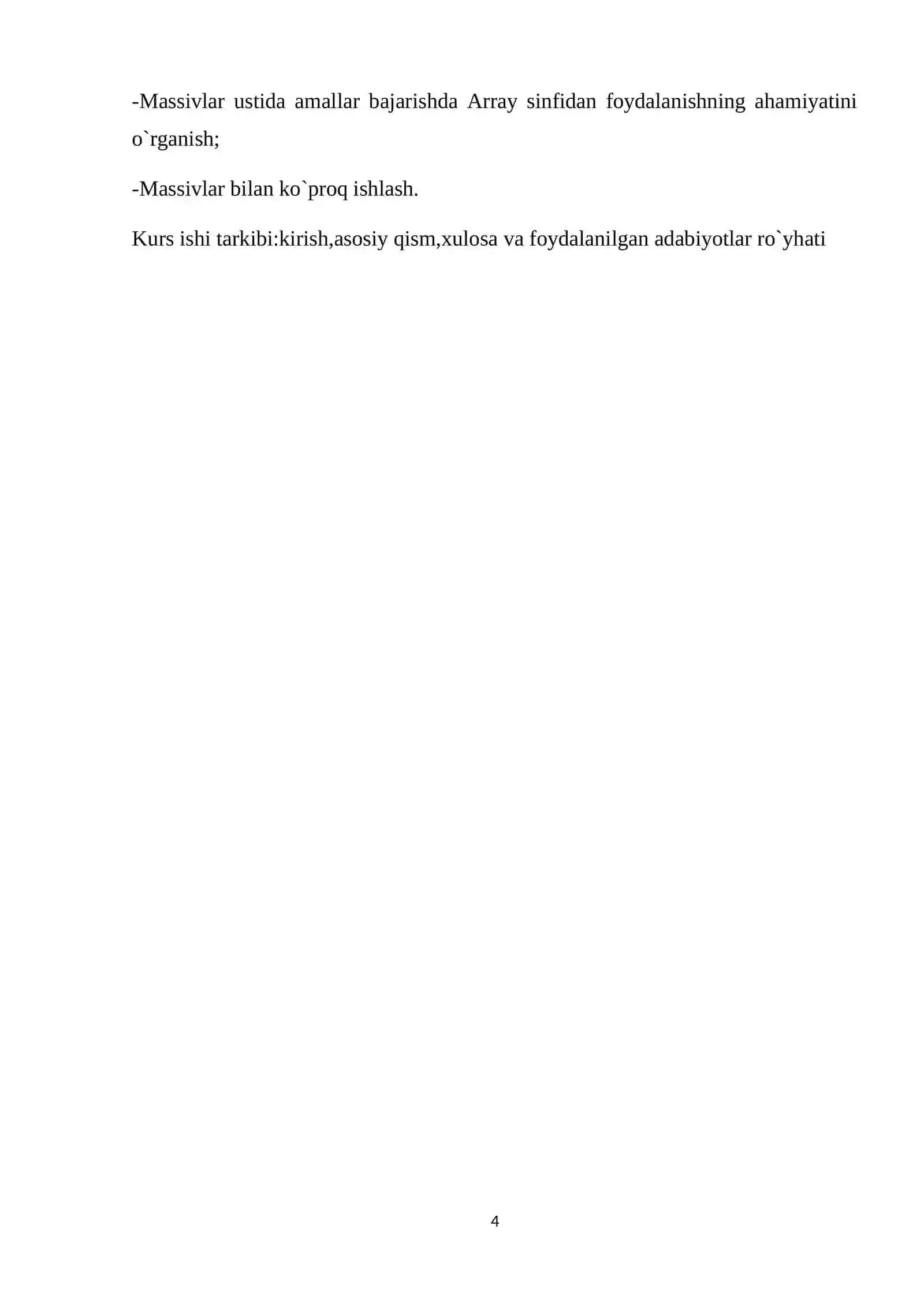 C# dasturlash tili takrorlanish operatori 4