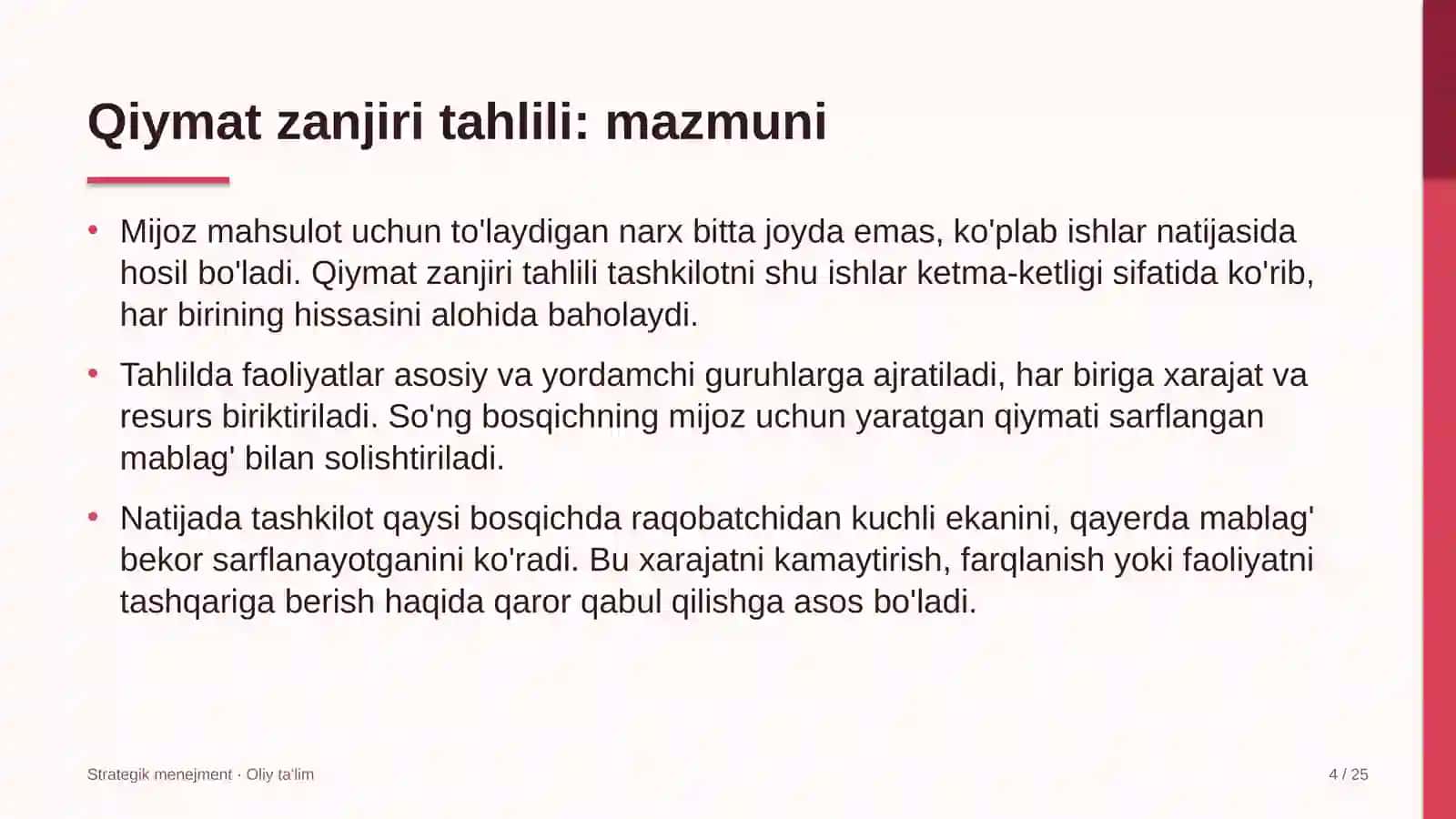 probatsiya xizmatida qiymat zanjiri tahlilini o'tkazish 2119 4