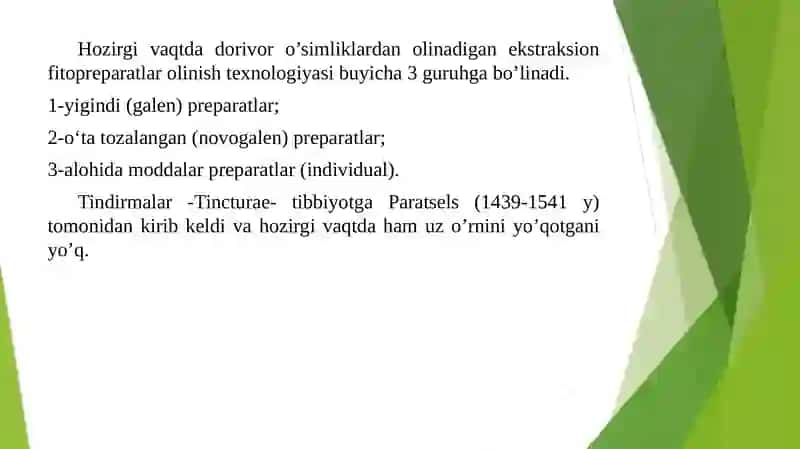 Spirtli ajratma nomenklaturasini olish usullari 4