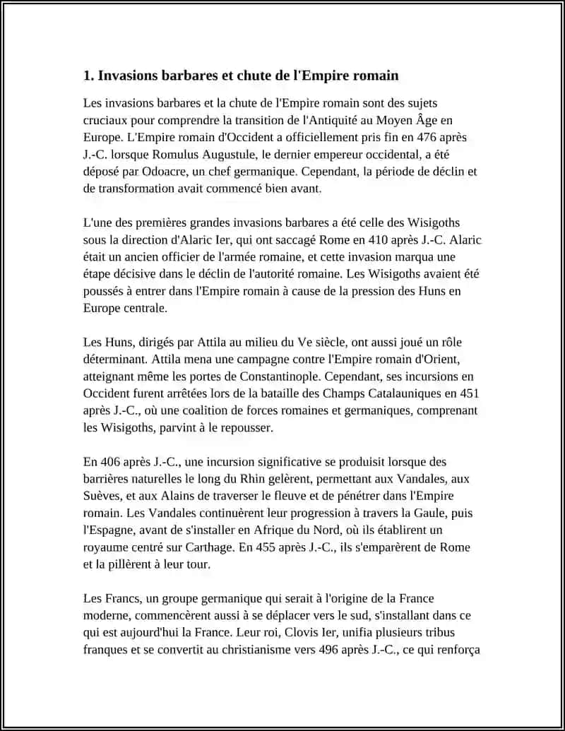 ENVAHESSEMENTS DE LA GAULE PAR LES TRIBUS GERMANIQUES, FORMATION DE LʼETAT FRANCIQUE 4