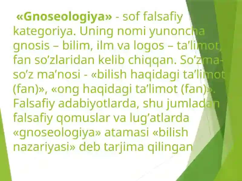 Bilish falsafasi 4