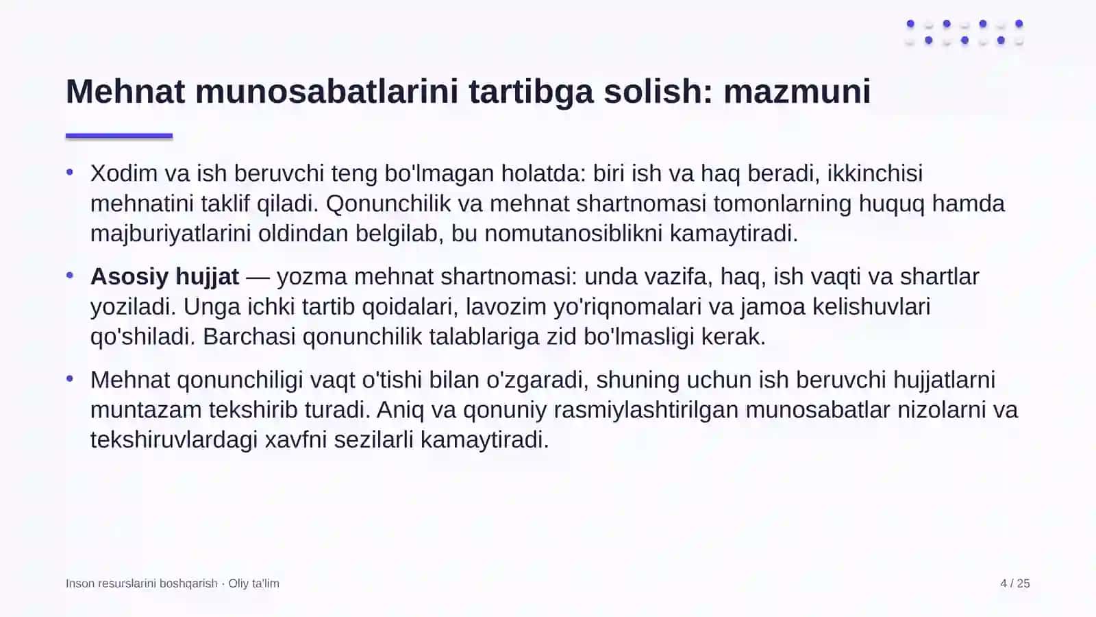 Atom energetikasida mehnat munosabatlarini tartibga solish 4