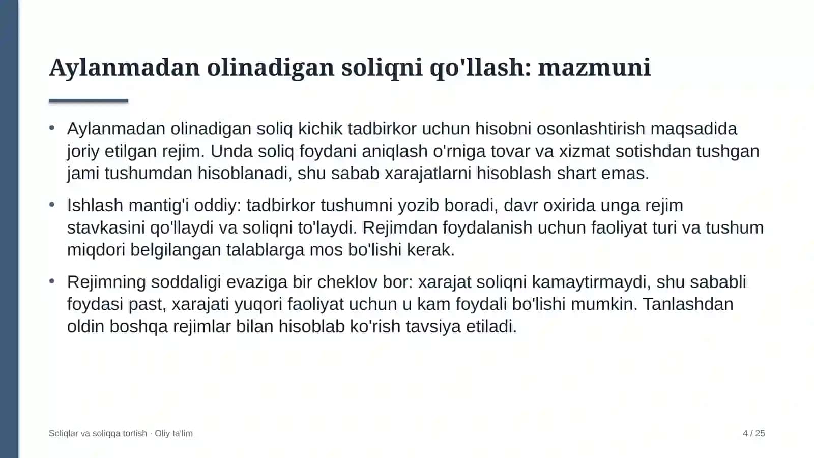 tovar xomashyo birjasida aylanmadan olinadigan soliqni qo'llash 1049 4