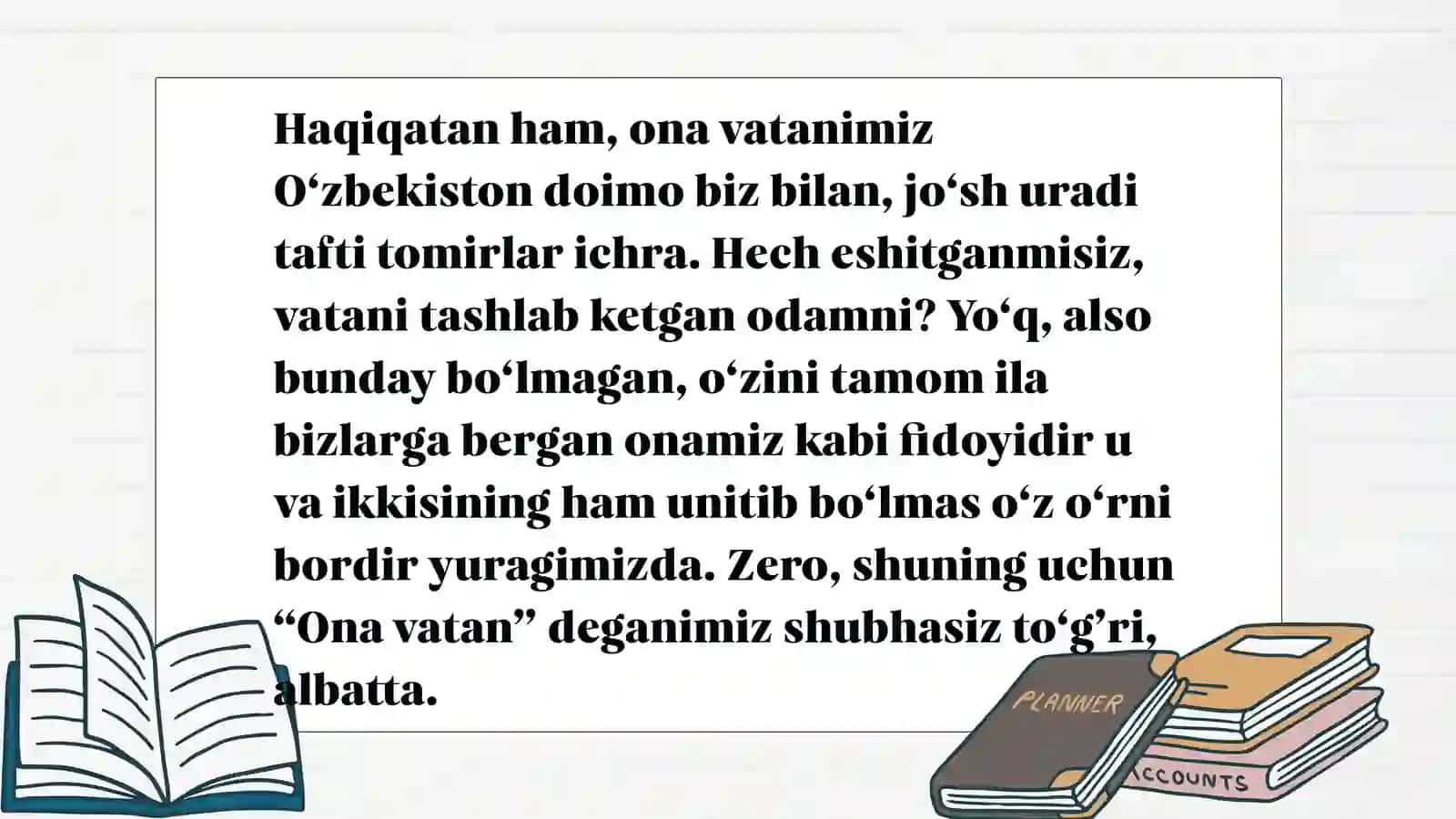 O'zbekistonni sevaman 4