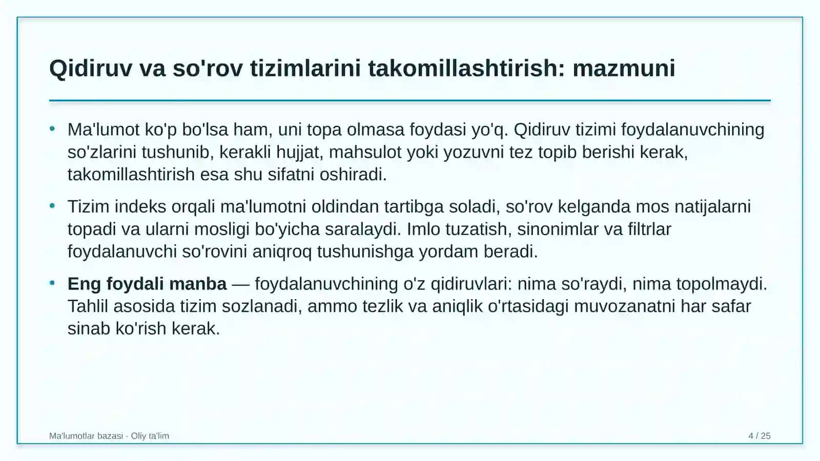 rangli metallurgiyada qidiruv va so'rov tizimlarini takomillashtirish 3871 4