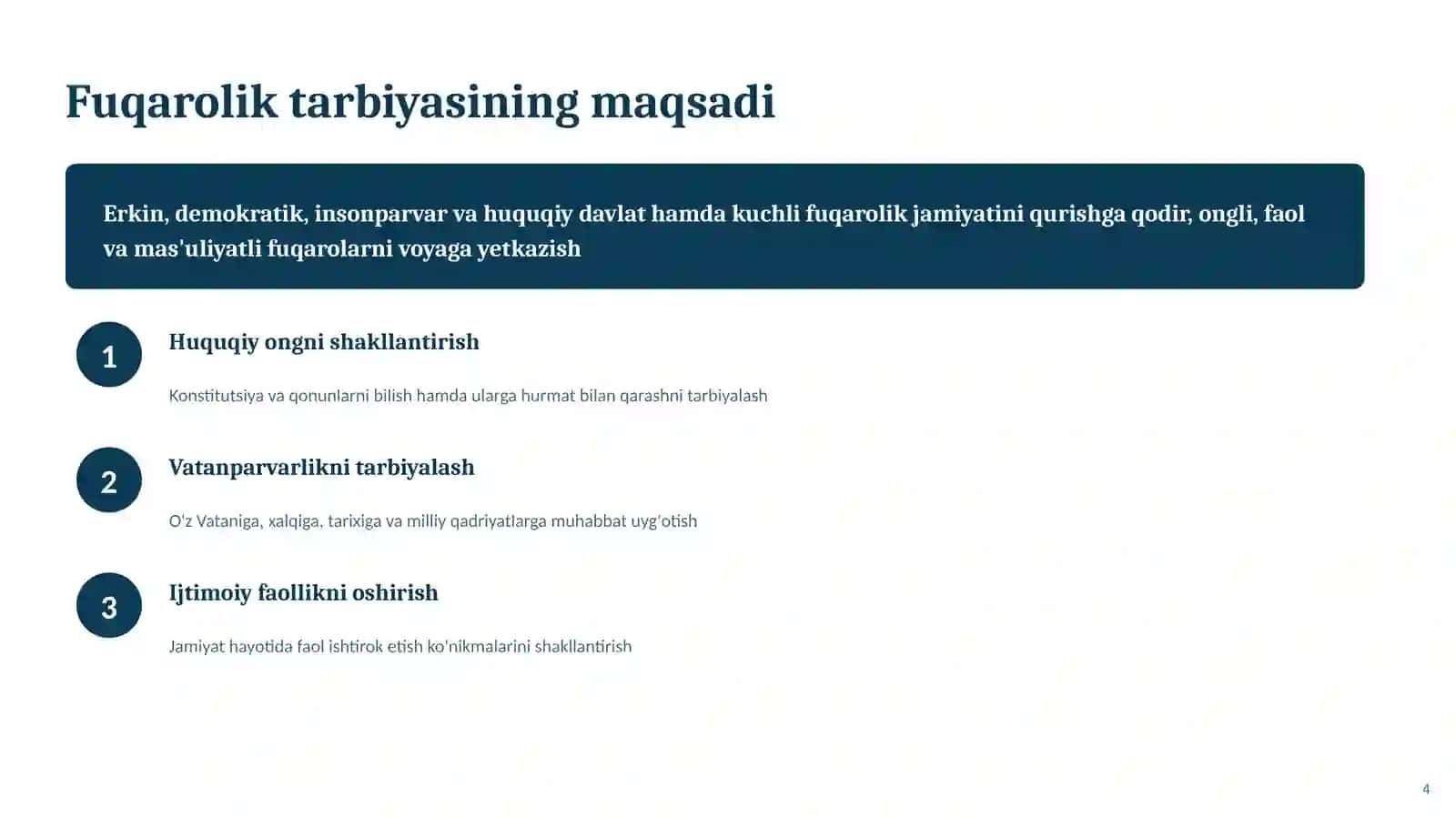 FUQAROLIK TARBIYASI 4