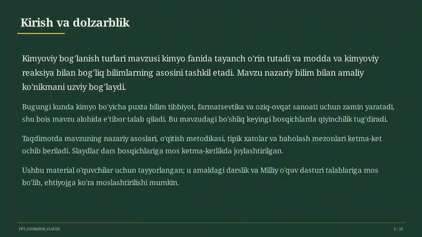 Kimyoviy bog'lanish turlari (8-sinf) 4