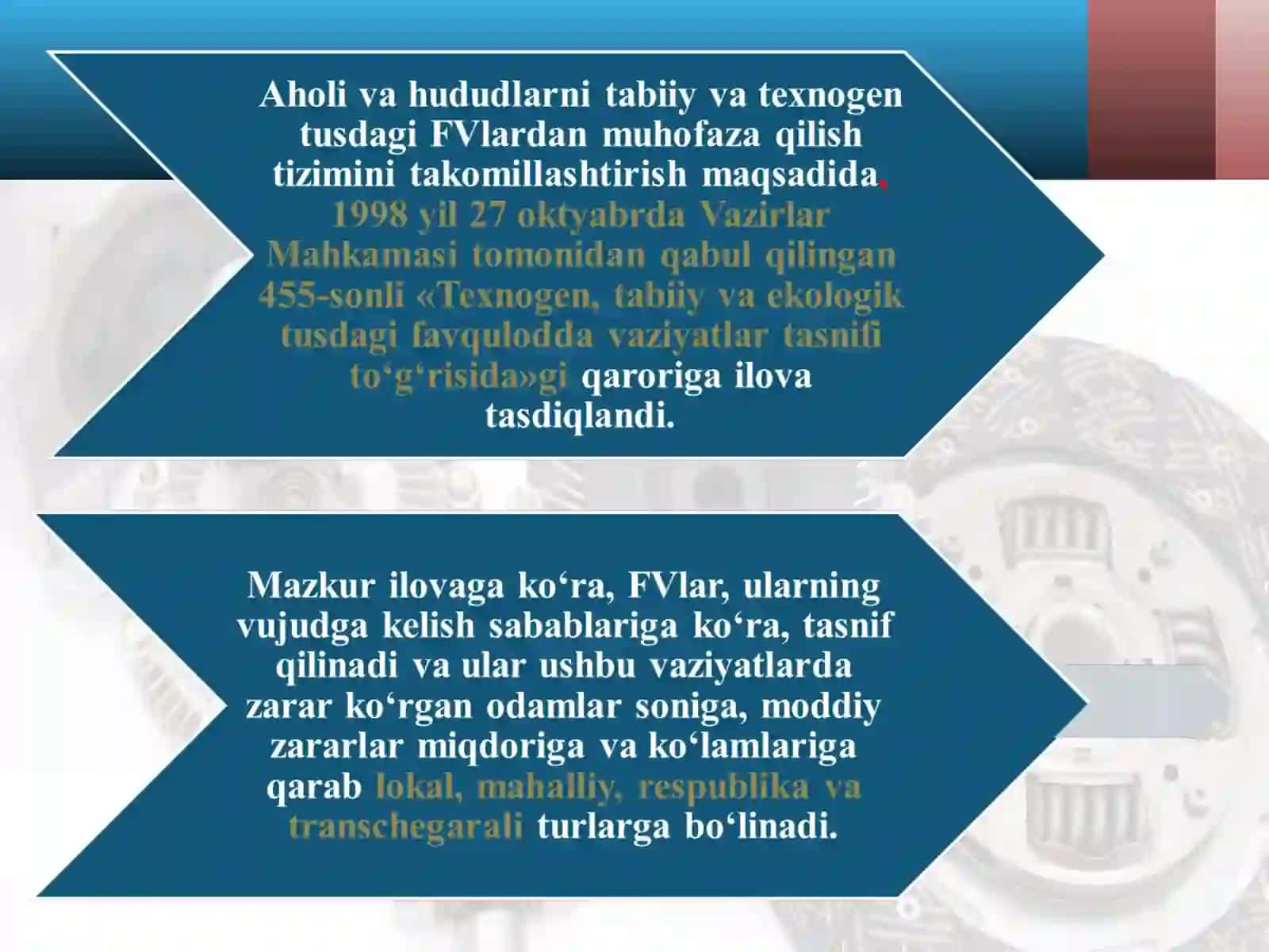 O'ZBEKISTONDA BO'LISHI MUMKIN BO'LGAN TEXNOGEN XAVFLAR 4