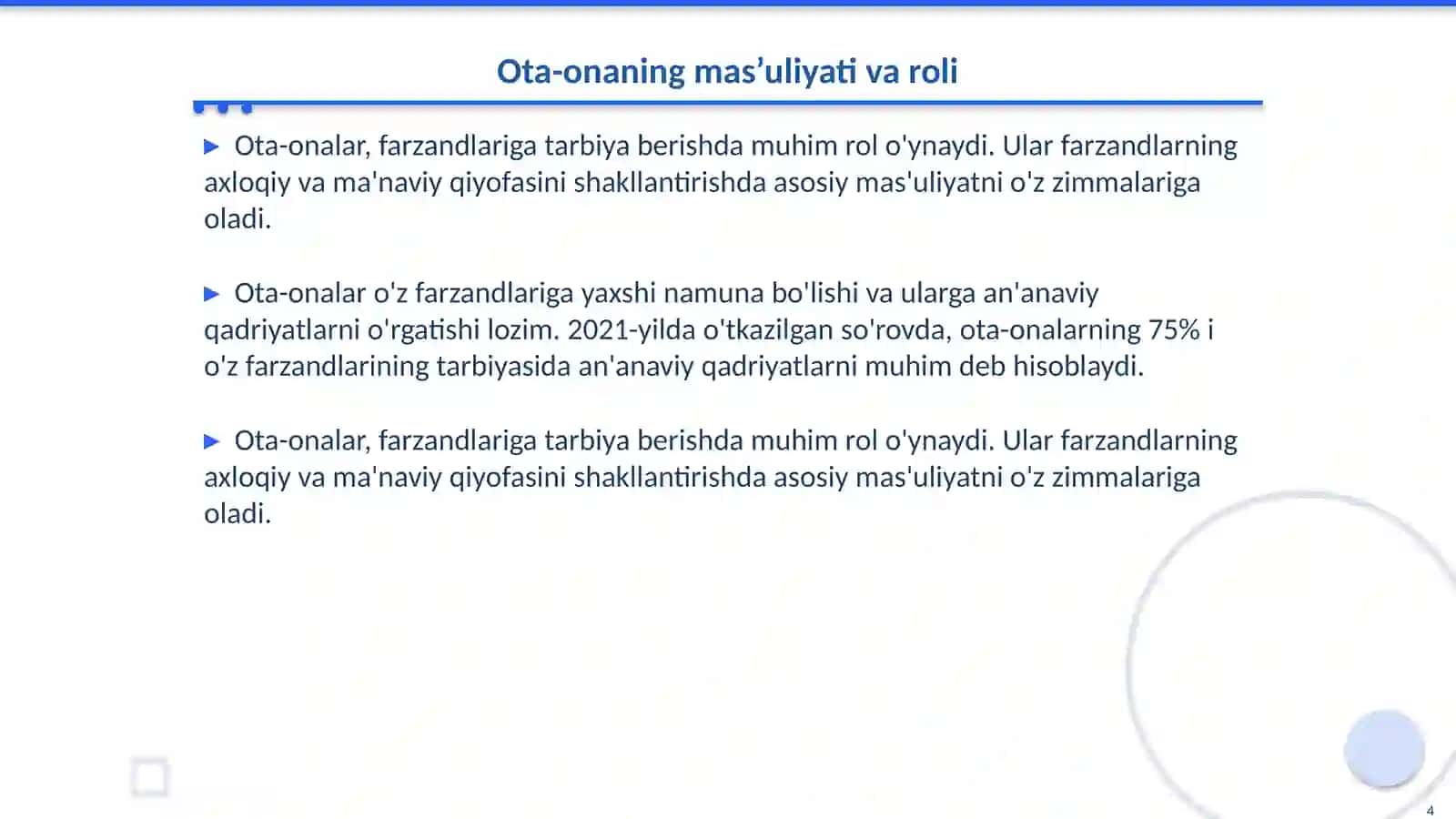 0ila nomusi va sha’nini saqlashda ota-ona va farzandlar mas’uliyati 4