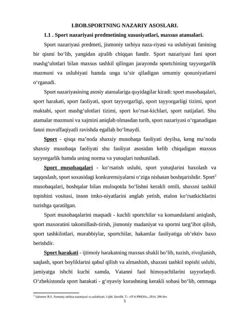 SPORT FORMASI TARAQQIYOTINING QONUNIYATLARI 4