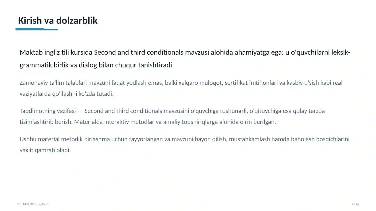 Second and third conditionals (10-sinf) 4