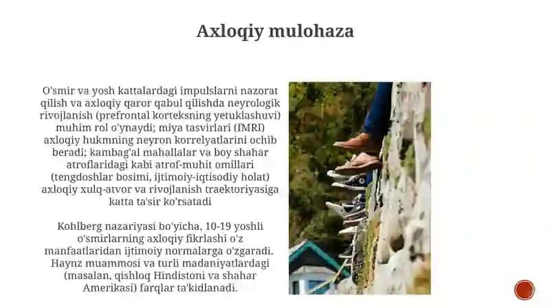 Ilk oʻspirinlik va yoshlik davrida psixik rivojlanish xususiyatlari 4