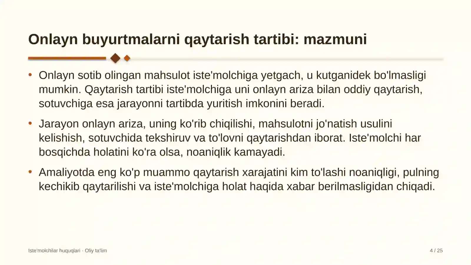 tibbiy turizmda onlayn buyurtmalarni qaytarish tartibi 5604 4