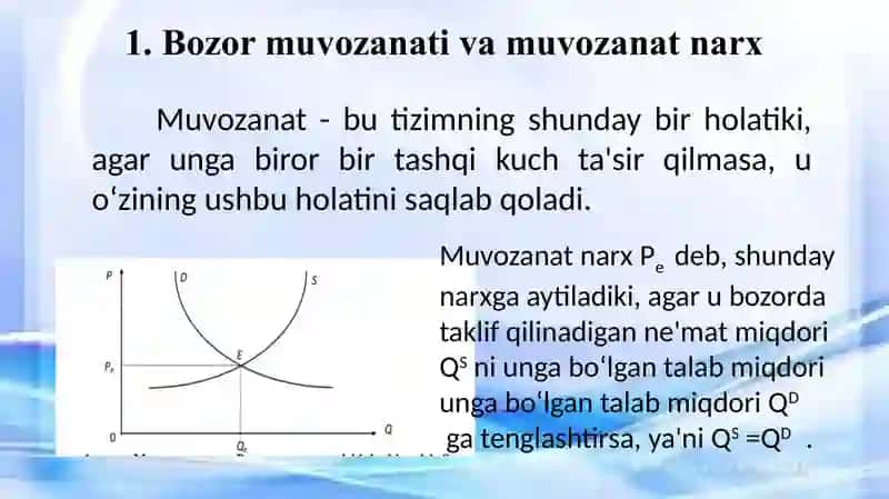 Bozor muvozanati 4